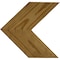 Ekena Millwork 14 3/4"W x 14"H x 3/4"D Vintage Farmhouse 5 1/2" Chevron Barnwood Decor Collection Natural Barnwood DECR14X14X075CHVUF - alternate 4